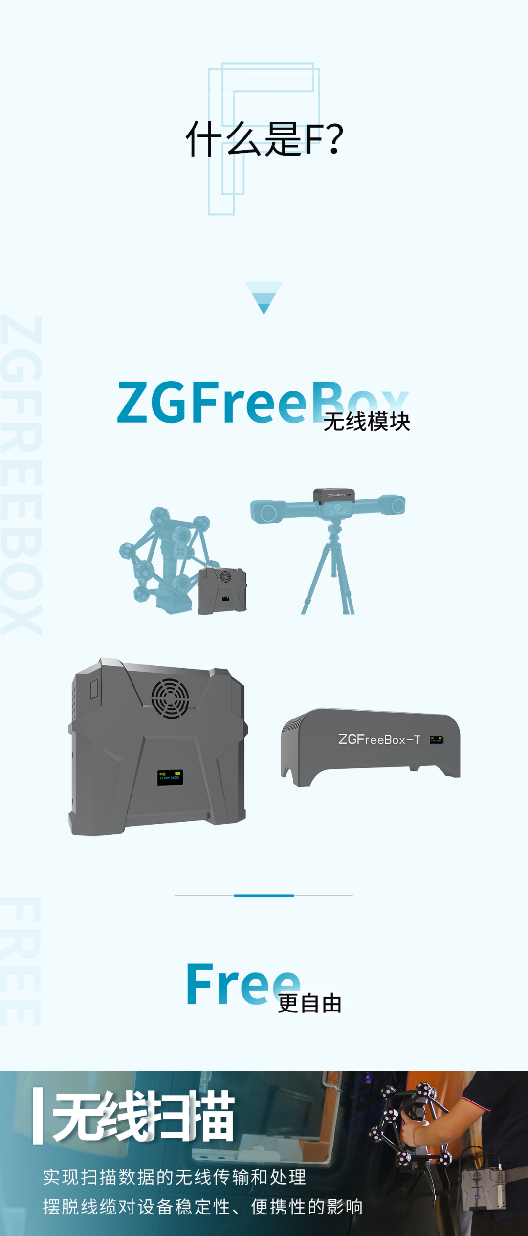 全球第一款全無(wú)線跟蹤掃描儀——<a href=http://www.zg-3d.com/product/scanner/hyperscan.html target=_blank class=infotextkey>HyperScan</a> Plus
